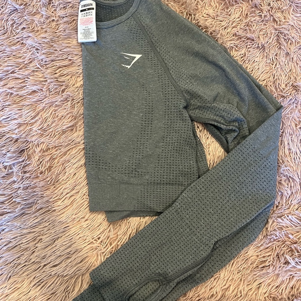 Gray Gymshark Seamless Top